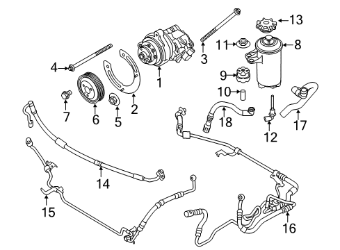 2018 BMW X5 P/S Pump & Hoses, Steering Gear & Linkage Asa-Bolt Diagram for 07129905738