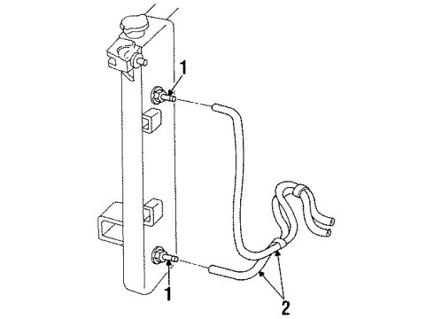 2000 Dodge Caravan Trans Oil Cooler Hose-Transmission Oil Cooler Diagram for 4809388AC