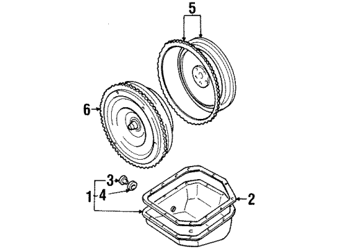 1999 Hyundai Elantra Automatic Transmission Valve Body Oil Filter Assembly Diagram for 46321-22050