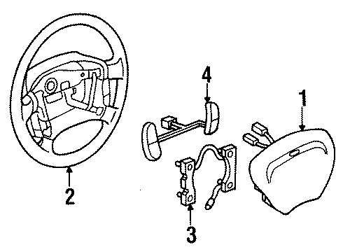 Diagram for 2001 Ford Escort Steering Column & Wheel, Steering Gear & Linkage 