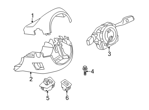 2013 BMW M5 Switches Torx Bolt Diagram for 61318380482