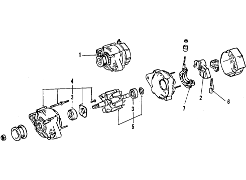 2000 Toyota Celica Alternator Alternator Diagram for 27060-22020-84