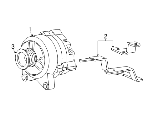 2007 Ford F-350 Super Duty Alternator Alternator Diagram for 6C3Z-10346-BGRM