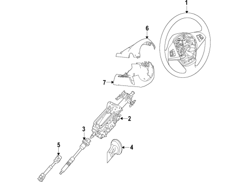 2018 BMW M760i xDrive Steering Column & Wheel, Steering Gear & Linkage SWIVEL JOINT Diagram for 32306886807