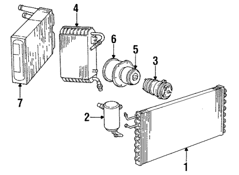 1985 GMC Jimmy Air Conditioner Compressor Diagram for 2724585