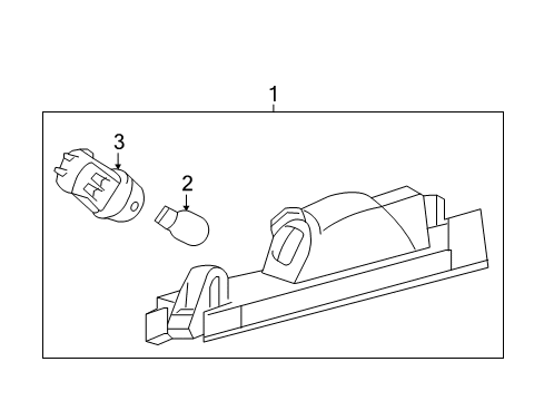 2016 Scion iM Bulbs License Lamp Diagram for 81270-52020