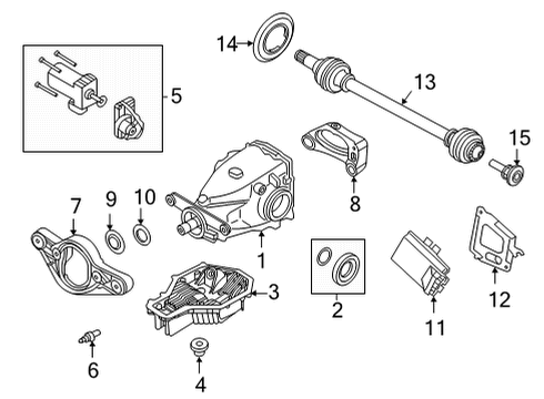 2022 BMW M4 Axle & Differential - Rear CONTROL UNIT Diagram for 33605A11E72