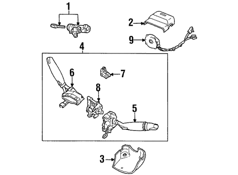 1998 Ford Escort Switches Stoplamp Switch Diagram for F7CZ-13480-CA