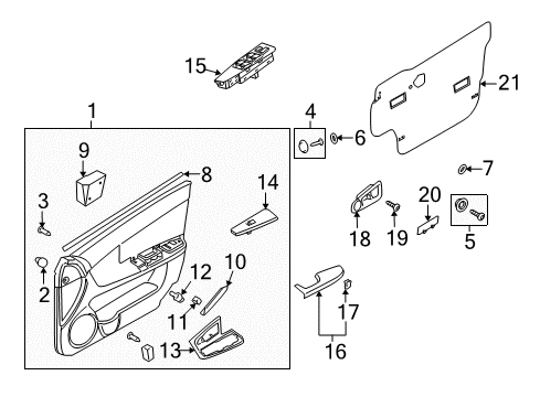 2004 Kia Spectra Bulbs Bulb Diagram for 0K2AB51D27