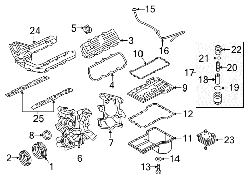 2007 Ford E-350 Super Duty Filters Filler Cap Diagram for 4C2Z-6766-BA