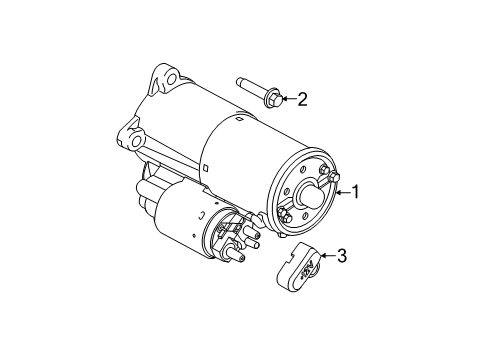 2011 Ford Mustang Starter Starter Diagram for BR3Z-11002-B