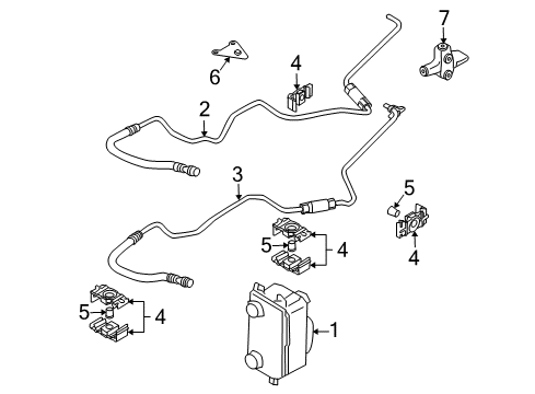 2008 BMW Alpina B7 Trans Oil Cooler Thermostat Diagram for 17217961447