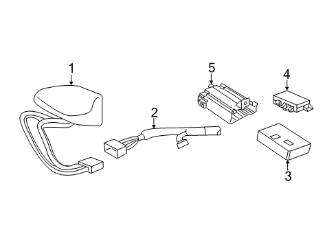 2018 Buick Envision Communication System Components Mount Bracket Diagram for 23138617