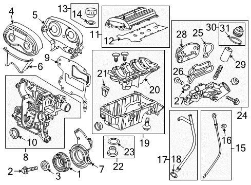 2011 Chevrolet Cruze Filters Drain Plug Seal Diagram for 55569307