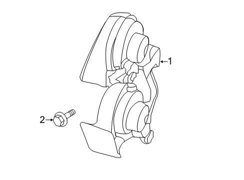 2015 Ford Fusion Horn Horn Diagram for DG9Z-13832-A