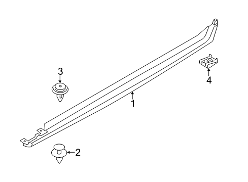 2018 BMW X4 Exterior Trim - Pillars, Rocker & Floor Expanding Rivet Diagram for 07147281961