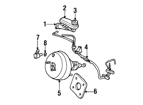 1996 Chrysler Cirrus Hydraulic System Valve-Proportioning Diagram for 4695745