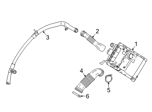 2018 BMW i3 Air Intake Filtered Air Pipe Diagram for 13717642406