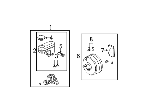 2006 Chevrolet Equinox Hydraulic System Valve Asm-Brake Propn Diagram for 22732890