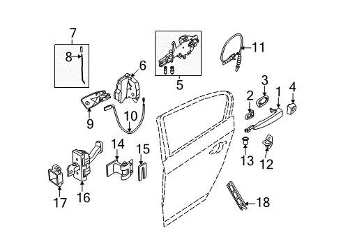 2009 BMW 328i Rear Door Power Window Motor Rear Left Diagram for 67626927025