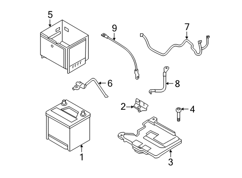 2015 Hyundai Accent Battery Wiring Assembly-Engine Ground Diagram for 91860-1R200