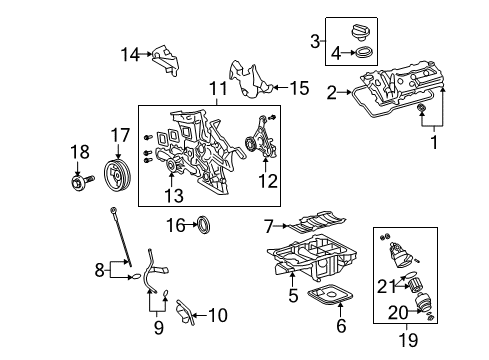 2007 Lexus IS350 Engine Parts, Mounts, Cylinder Head & Valves, Camshaft & Timing, Oil Pan, Oil Pump, Crankshaft & Bearings, Pistons, Rings & Bearings, Variable Valve Timing Guide, Oil Level Gage, NO.2 Diagram for 12142-31020