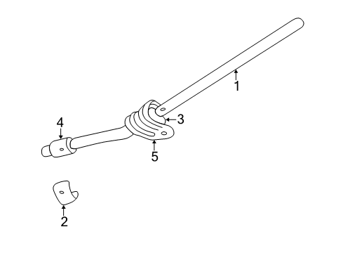 2001 Dodge Durango Stabilizer Bar & Components - Front BUSHING-SWAY Bar Diagram for 52106421AA