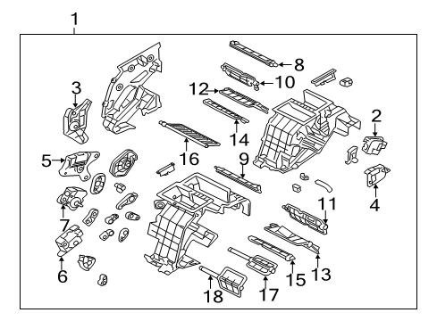 2015 Hyundai Equus A/C & Heater Control Units Heater Control Assembly Diagram for 97250-3N800-GU