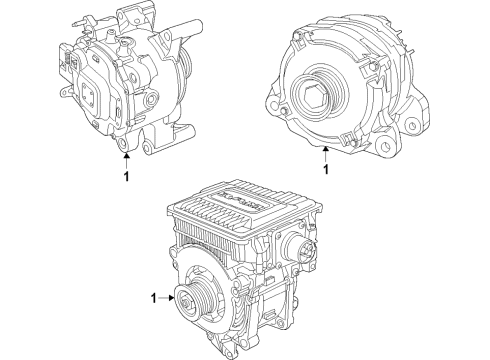 2020 Ram 1500 Alternator Engine Diagram for 68329852AD