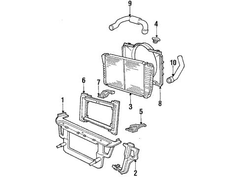 1985 Mercury Capri Clutch & Flywheel Lower Hose Diagram for D9ZZ-8286-E