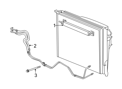 2007 Dodge Magnum Trans Oil Cooler Tube-Oil Cooler Diagram for 55038149AC