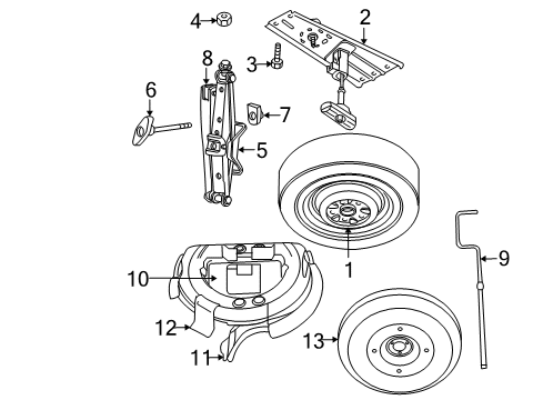 2001 Dodge Caravan Wheels Steel Wheel Diagram for 4766333AA