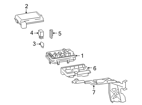 2006 Pontiac Solstice Air Conditioner Block Asm-Engine Wiring Harness Junction Diagram for 15849569