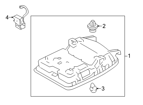 2019 Toyota Camry Overhead Console Microphone Diagram for 86730-06080