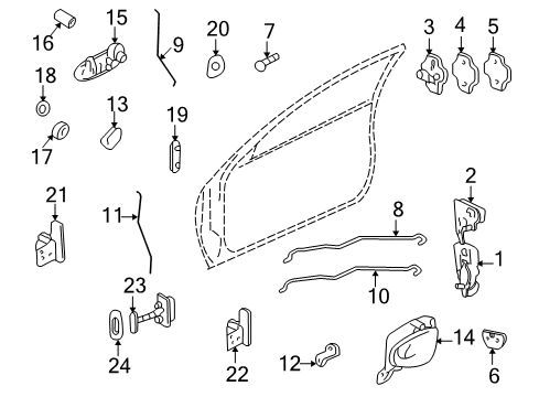 2000 Pontiac Grand Am Rear Door Switch Asm-Side Window Diagram for 22588399