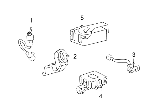 2006 Toyota Highlander Anti-Theft Components Alarm Switch Diagram for 84231-48060