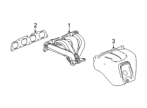 2020 Chevrolet Blazer Exhaust Manifold Heat Shield Diagram for 12675592