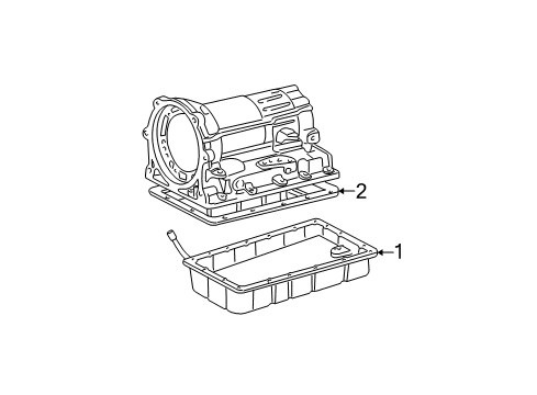 2003 Toyota Tacoma Automatic Transmission Automatic Transmission Pan Gasket Diagram for 35168-22011