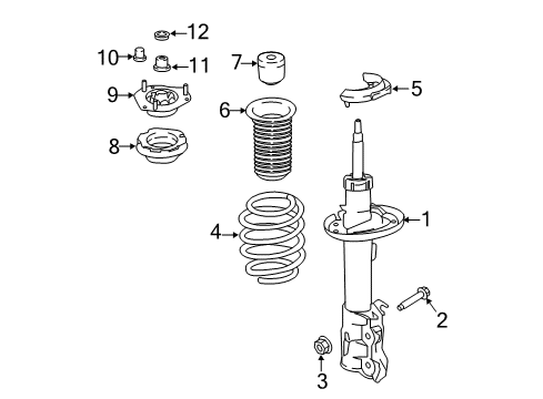 2019 Ford EcoSport Struts & Components - Front Plug Diagram for -W702351-S300