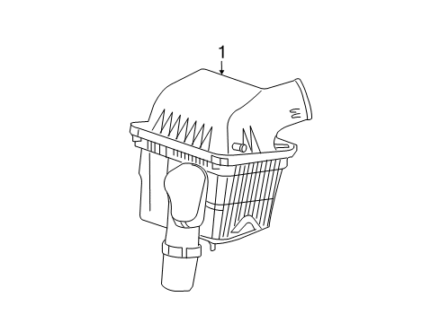 2008 Jeep Grand Cherokee Air Inlet AIRCLEANR Diagram for 53013803AC