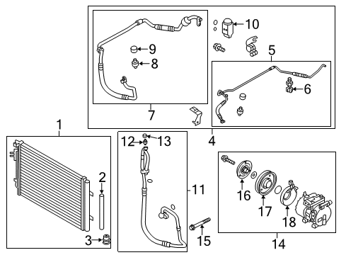 2017 Hyundai Veloster Switches & Sensors Hose-Discharge Diagram for 97762-2V701