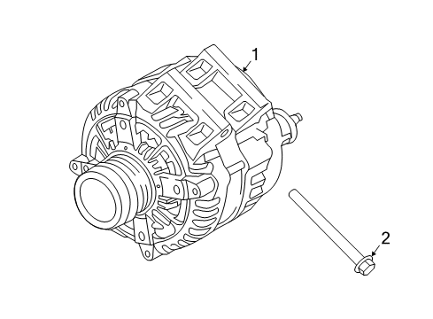 2019 Chrysler Pacifica Alternator Generator-Engine Diagram for 56029732AB