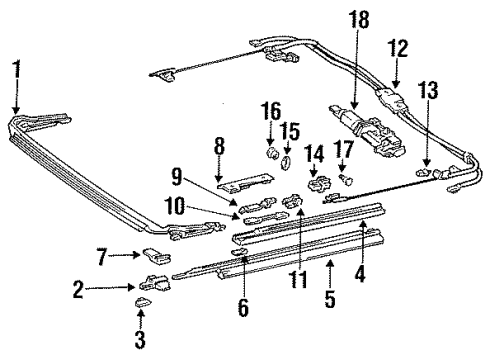 1991 Honda Accord Sunroof Switch Assembly, Cruise & Roof (Alpine Of America) Diagram for 35830-SM1-A11