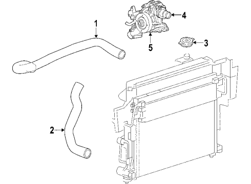 2005 Jeep Grand Cherokee Cooling System, Radiator, Water Pump, Cooling Fan Module-Hydraulic Diagram for 55116951AB
