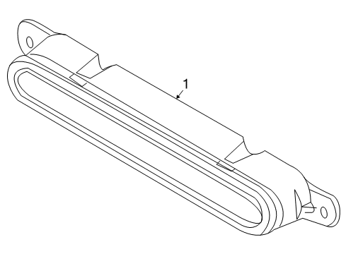 2009 Ford Focus High Mount Lamps High Mount Lamp Diagram for 8S4Z-13A613-A