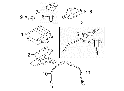 2010 Chevrolet Tahoe Powertrain Control ECM Diagram for 12624927