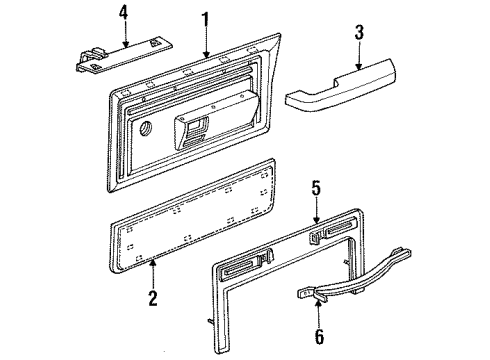 1984 Dodge W350 Interior Trim - Front Door WEATHERSTRIP-Front Door Glass Right Diagram for 4161678AB