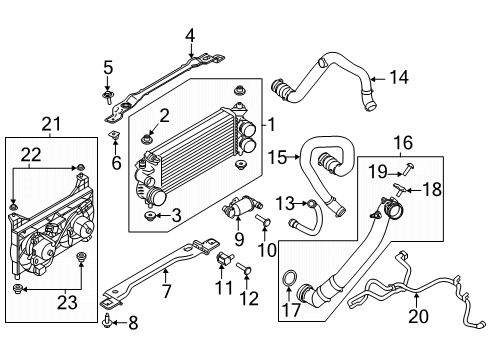 2021 Lincoln Navigator Powertrain Control Air Hose Diagram for HL3Z-9J478-A