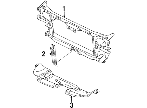 1984 Nissan Stanza Radiator & Components Radiator Assy Diagram for 21450-D3301