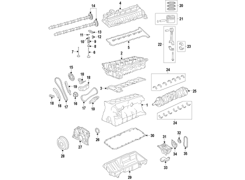 2015 BMW X5 Diesel Injection Pump Exhaust Camshaft Diagram for 11318575440